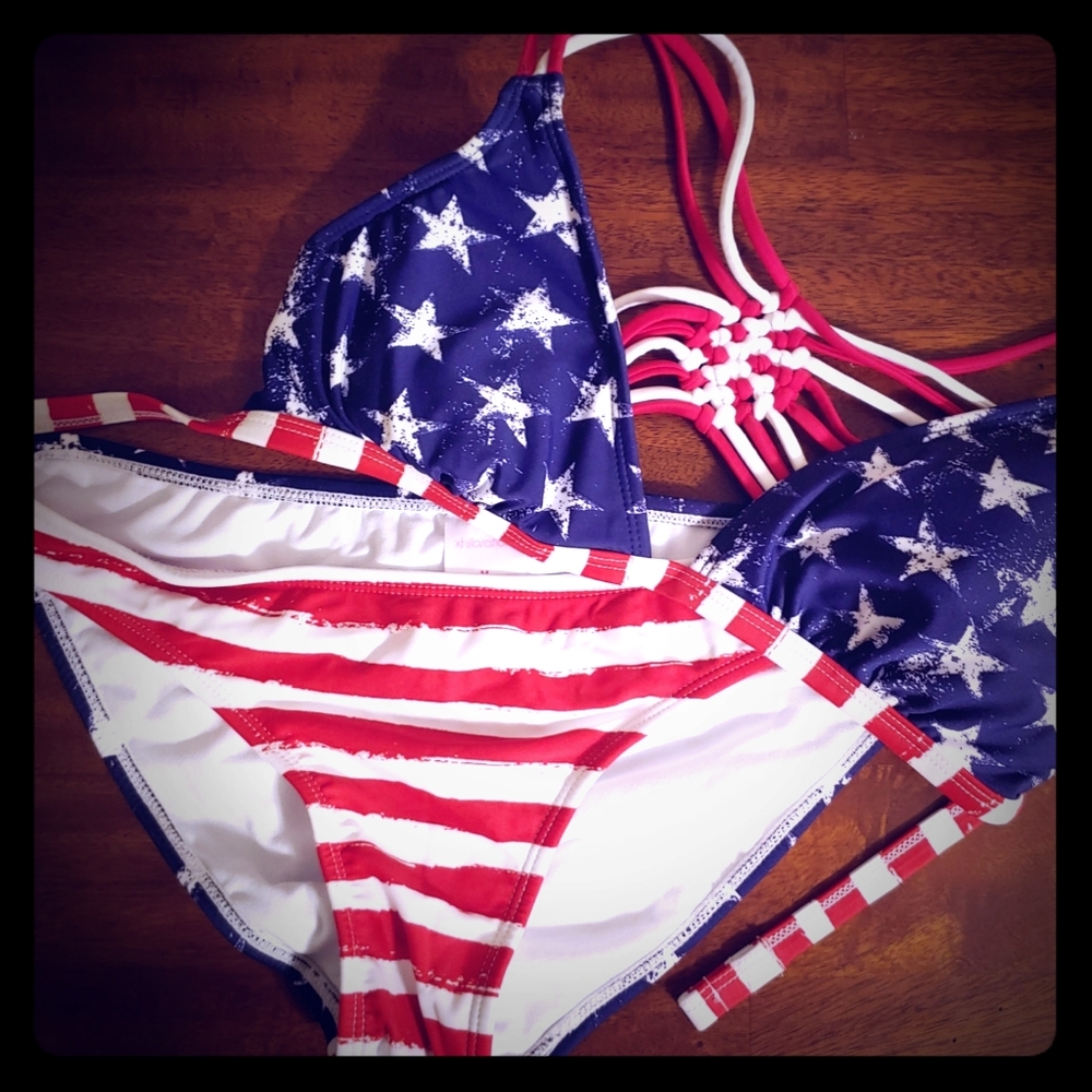 Stars & Stripes Strappy Bikini